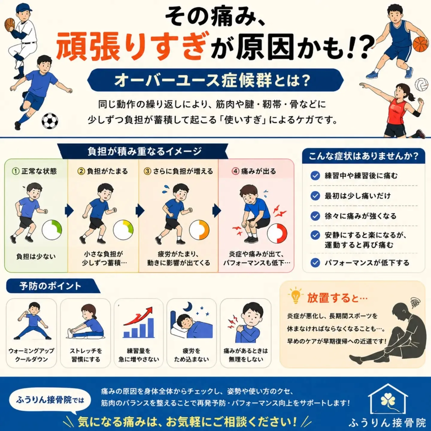 🏃♂️その痛み、「頑張りすぎ」が原因かも!?